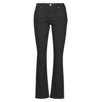 Kleidung Damen Straight Leg Jeans Lauren Ralph Lauren MIDRISE STRT-5-POCKET-DENIM Schwarz