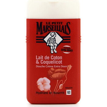 Le Petit Marseillais  Badelotion Extra Sanfte Cremedusche - Baumwollmilch   Mohn