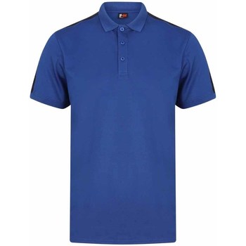 Kleidung Langärmelige Polohemden Finden & Hales LV381 Blau