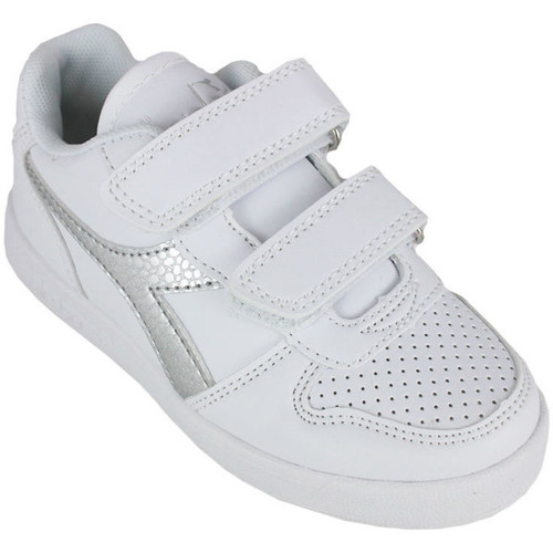 Schuhe Kinder Sneaker Diadora 101.175782 01 C0516 White/Silver Silbern