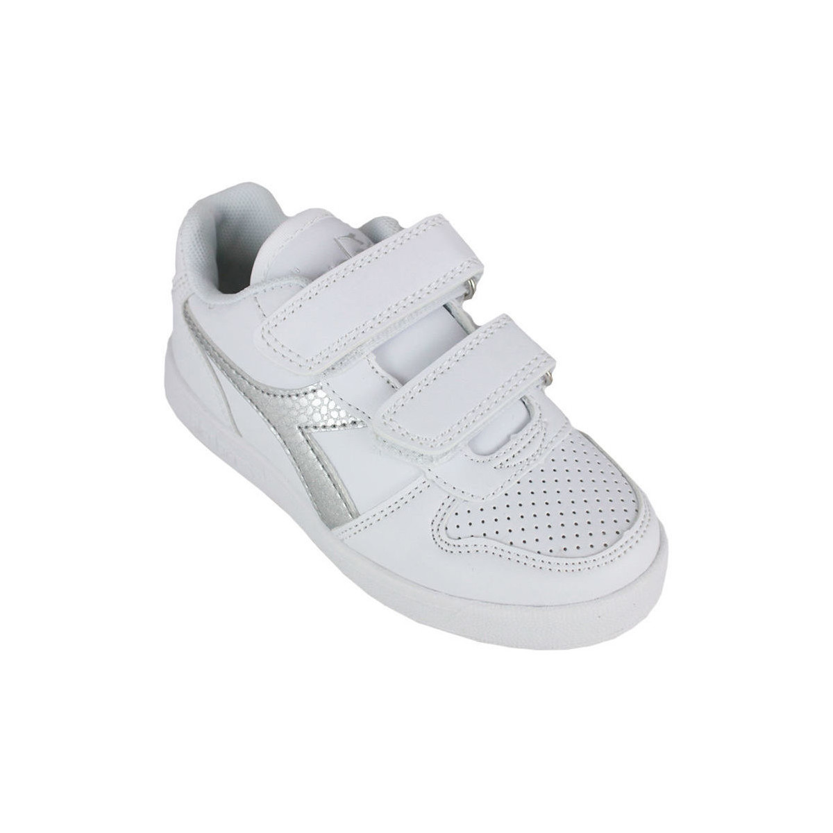 Schuhe Kinder Sneaker Diadora 101.175782 01 C0516 White/Silver Silbern