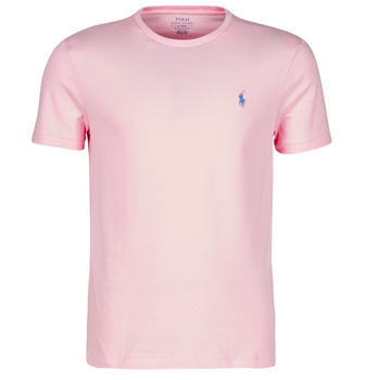 Kleidung Herren T-Shirts Polo Ralph Lauren T-SHIRT AJUSTE COL ROND EN COTON LOGO PONY PLAYER Rose