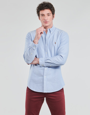 Kleidung Herren Langärmelige Hemden Polo Ralph Lauren LORENZ Blau