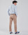 Kleidung Herren Langärmelige Hemden Polo Ralph Lauren CHEMISE AJUSTEE EN OXFORD COL BOUTONNE  LOGO PONY PLAYER MULTICO Blau / Weiss