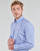 Kleidung Herren Langärmelige Hemden Polo Ralph Lauren CHEMISE AJUSTEE EN POPLINE DE COTON COL BOUTONNE  LOGO PONY PLAY Blau / Weiss