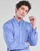 Kleidung Herren Langärmelige Hemden Polo Ralph Lauren CHEMISE AJUSTEE EN POPLINE DE COTON COL BOUTONNE  LOGO PONY PLAY Blau
