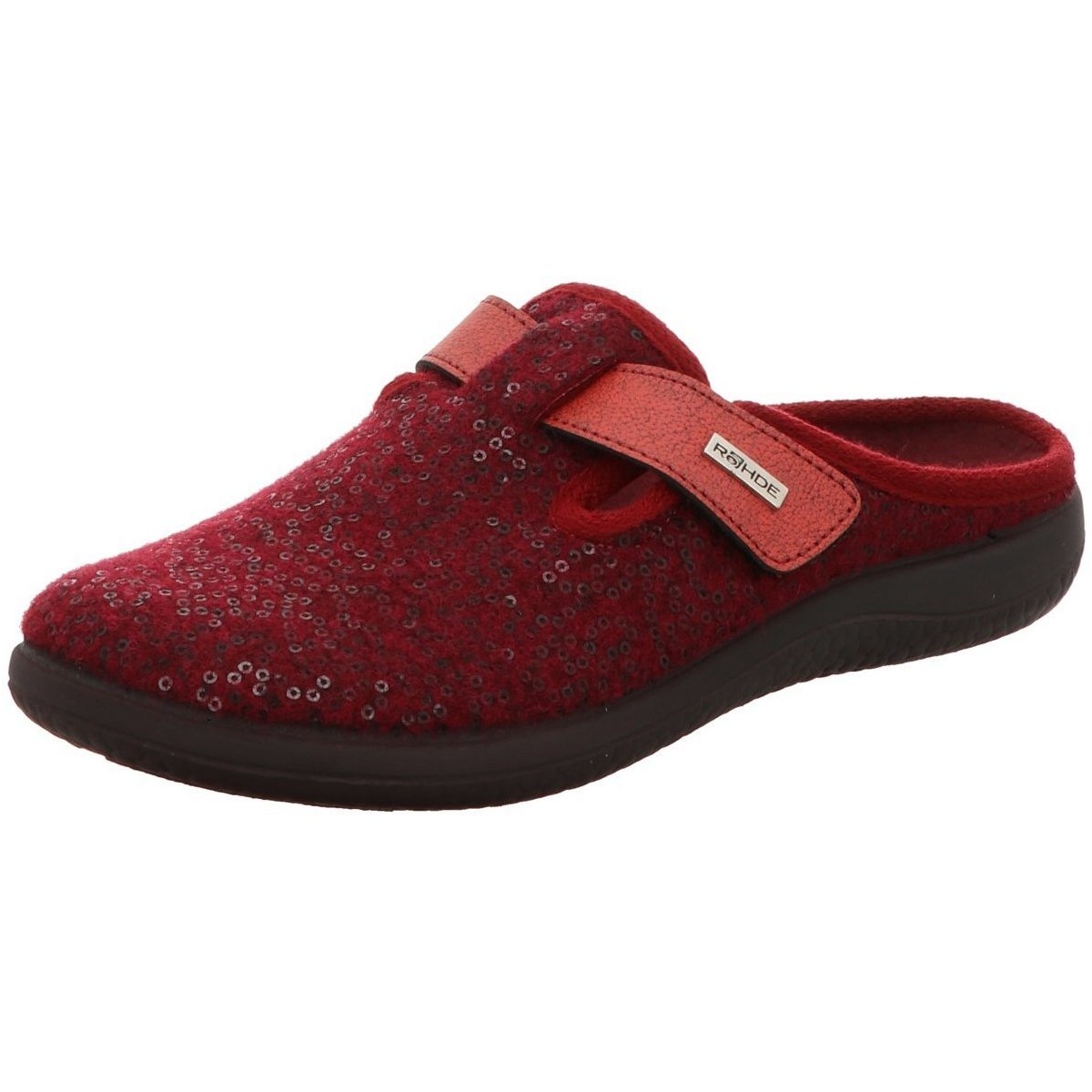 Schuhe Damen Hausschuhe Rohde 6556 48 Rot