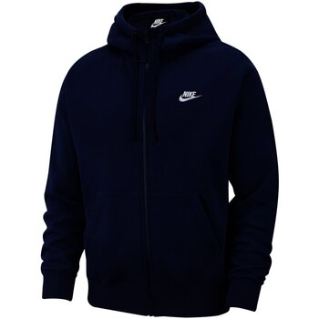 Kleidung Herren Pullover Nike Sport Sportswear Club Fleece Zip Hoodie BV2645-410 Blau