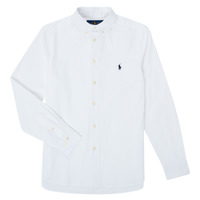 Kleidung Jungen Langärmelige Hemden Polo Ralph Lauren CAMIZA Weiss