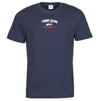 Kleidung Herren T-Shirts Tommy Jeans TJM TIMELESS TOMMY SCRIPT TEE Marine