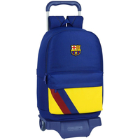 Taschen Kinder Schultaschen / Schulranzen mit Rollen Fc Barcelona 612025313 Blau