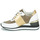 Schuhe Damen Sneaker Low Karston SILMON Weiss / Gold