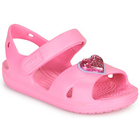 Schuhe Mädchen Sandalen / Sandaletten Crocs CLASSICCROSSSTRAPCHARMSANDAL T Rose