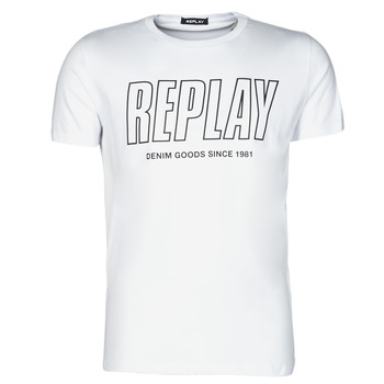 Kleidung Herren T-Shirts Replay M3395-2660 Weiss