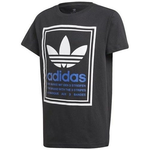Kleidung Jungen T-Shirts adidas Originals Graphic Tee Schwarz
