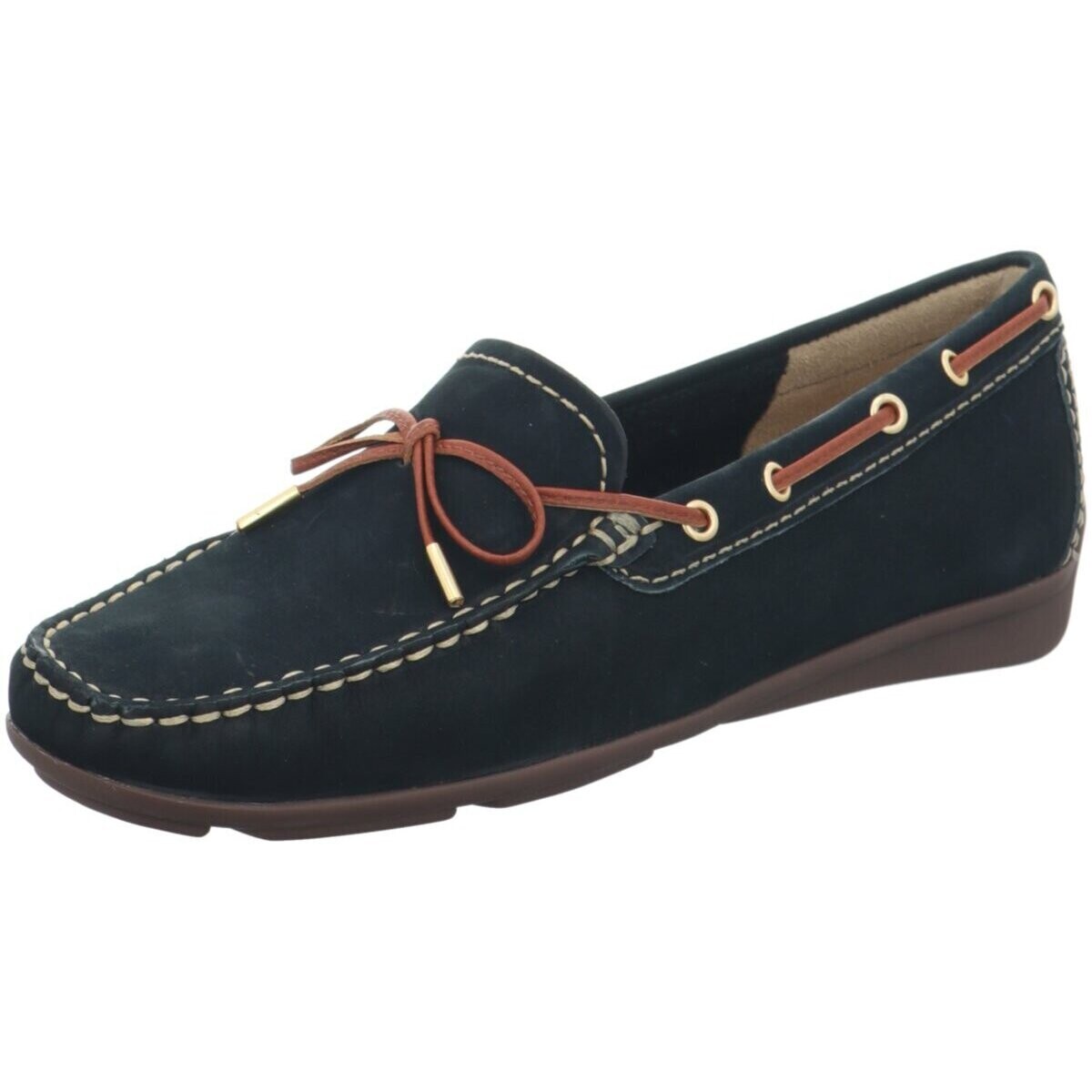 Schuhe Damen Bootsschuhe Wirth Schnuerschuhe Albany Nubuck - 35172-81 Blau