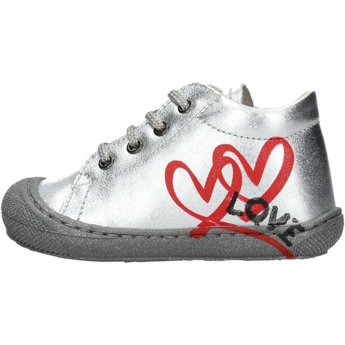 Schuhe Kinder Sneaker Naturino KOLBY-0Q04 Silbern