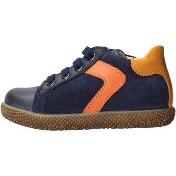 Schuhe Kinder Sneaker Falcotto - Polacchino blu/arancione MISU-1C25 Blau