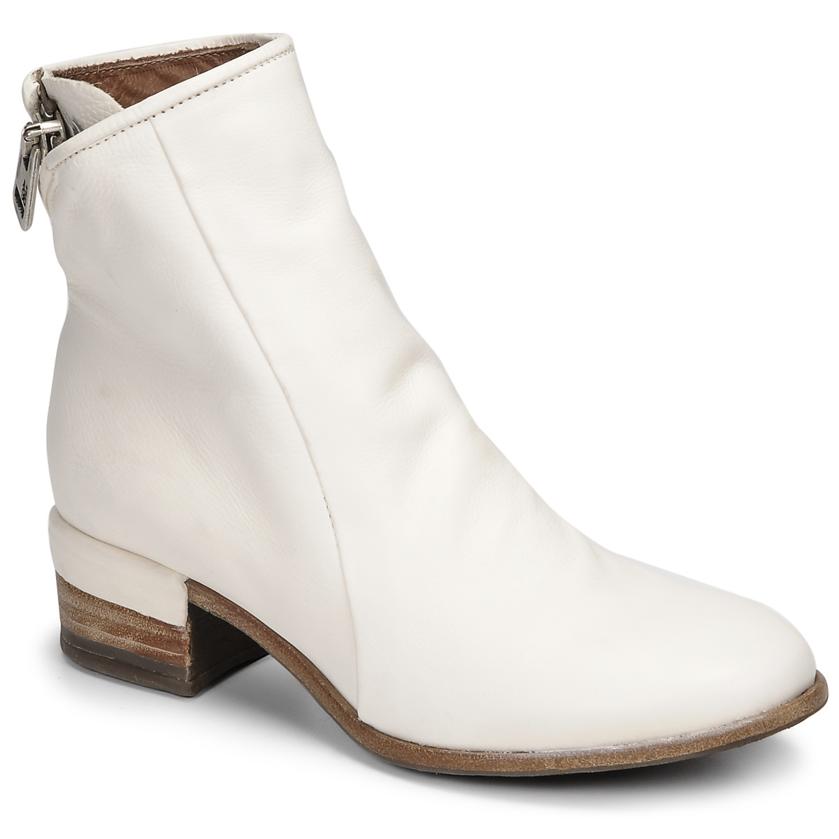 Schuhe Damen Low Boots Airstep / A.S.98 GIVE ZIP Weiss