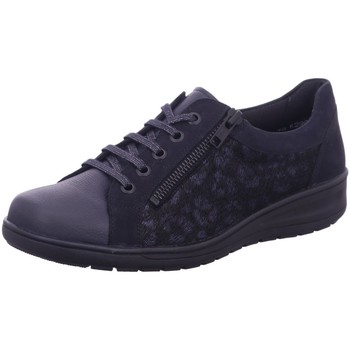 Schuhe Damen Sneaker Low Solidus Schnuerschuhe Kate 29001-80349 blau