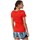 Kleidung Damen T-Shirts Reebok Sport D Linear Read Scoop Rot