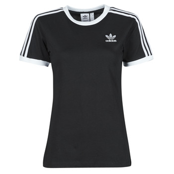 Kleidung Damen T-Shirts adidas Originals 3 STRIPES TEE Schwarz