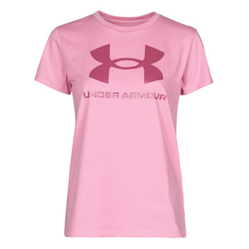 Kleidung Damen T-Shirts Under Armour LIVE SPORTSTYLE GRAPHIC SSC Rosa
