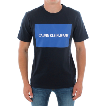 Kleidung Herren T-Shirts Calvin Klein Jeans J30J307850 904 NAVY Blau