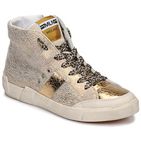 Schuhe Damen Sneaker High Meline NK1384 Gold