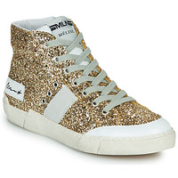 Schuhe Damen Sneaker High Meline NKC1369 Gold