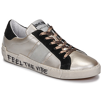 Schuhe Damen Sneaker Low Meline NK1382 Bronze / Schwarz