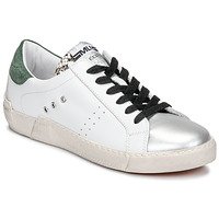 Schuhe Damen Sneaker Low Meline NKC1392 Weiss / Grün