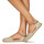 Schuhe Damen Leinen-Pantoletten mit gefloch Casual Attitude ONINA Gold