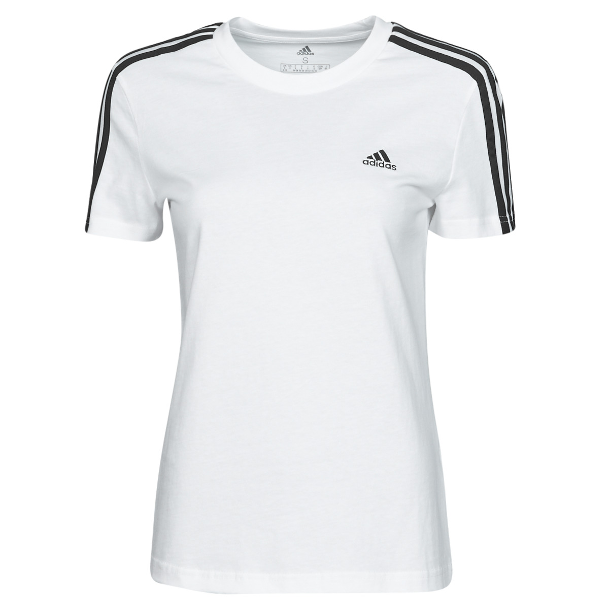 Kleidung Damen T-Shirts Adidas Sportswear W 3S T Weiss