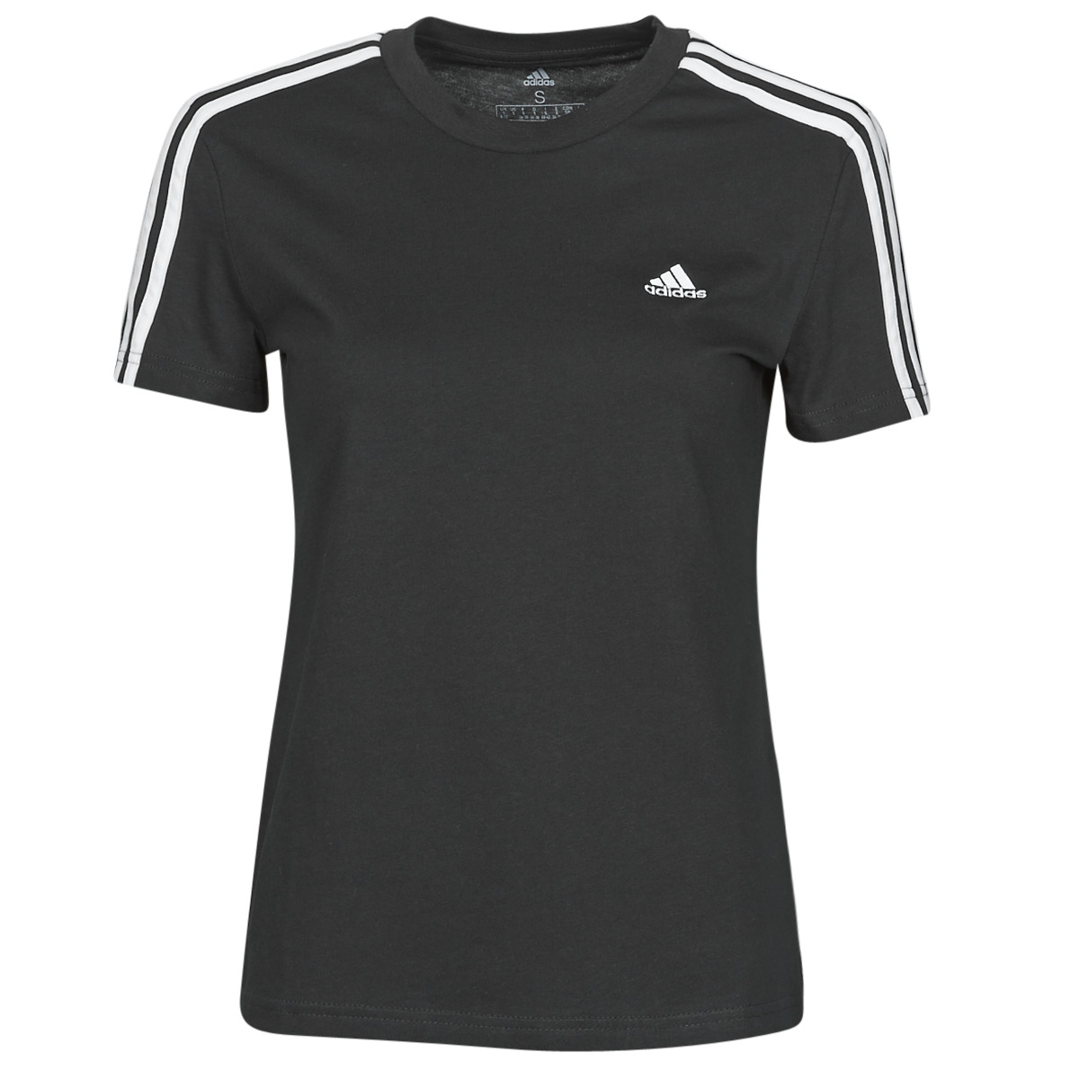 Kleidung Damen T-Shirts Adidas Sportswear W 3S T Schwarz
