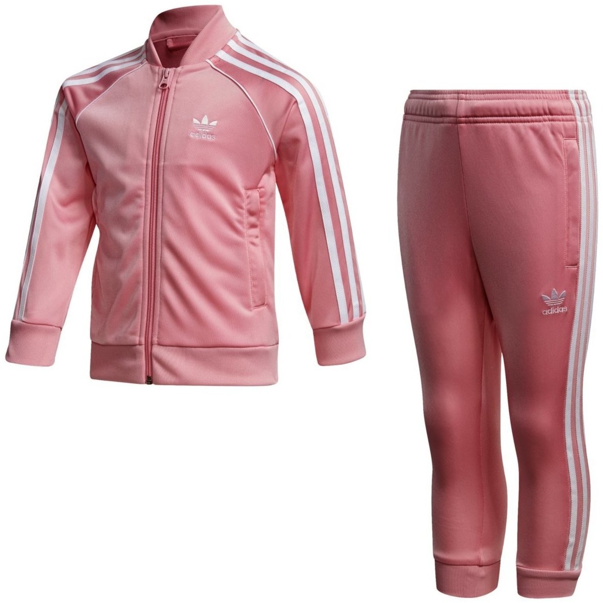 Kleidung Jungen Jogginganzüge adidas Originals Sport Superstar Freizeitanzug Kids Pink Weiss GM8884 Other