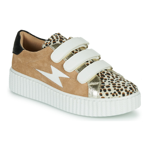 Schuhe Damen Sneaker Low Vanessa Wu BK2206LP Beige / Leopard