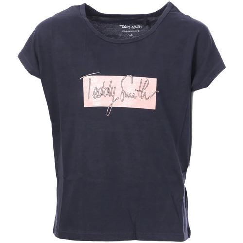 Kleidung Mädchen T-Shirts & Poloshirts Teddy Smith 51006465D Schwarz