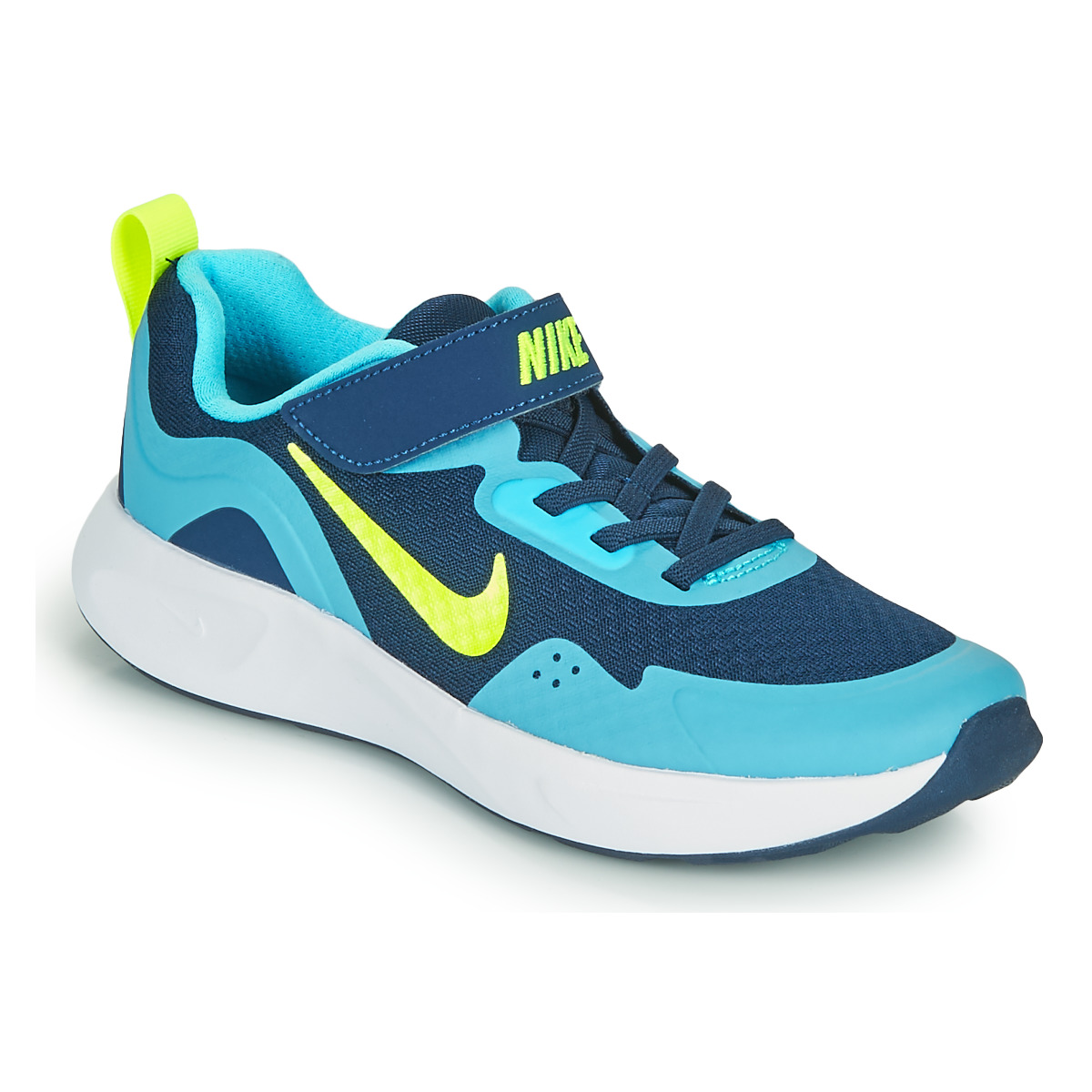 Schuhe Jungen Multisportschuhe Nike WEARALLDAY PS Blau / Grün