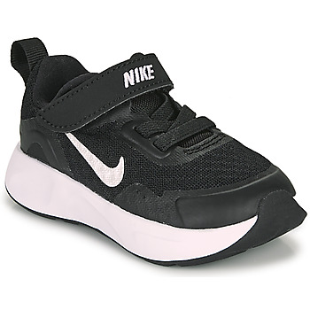 Schuhe Kinder Multisportschuhe Nike WEARALLDAY TD Schwarz / Weiss