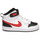 Schuhe Kinder Sneaker High Nike NIKE COURT BOROUGH MID 2 Weiss / Rot / Schwarz