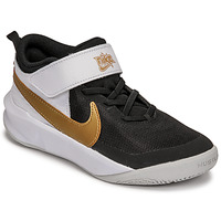 Schuhe Kinder Multisportschuhe Nike NIKE TEAM HUSTLE D 10 Weiss / Schwarz / Gold