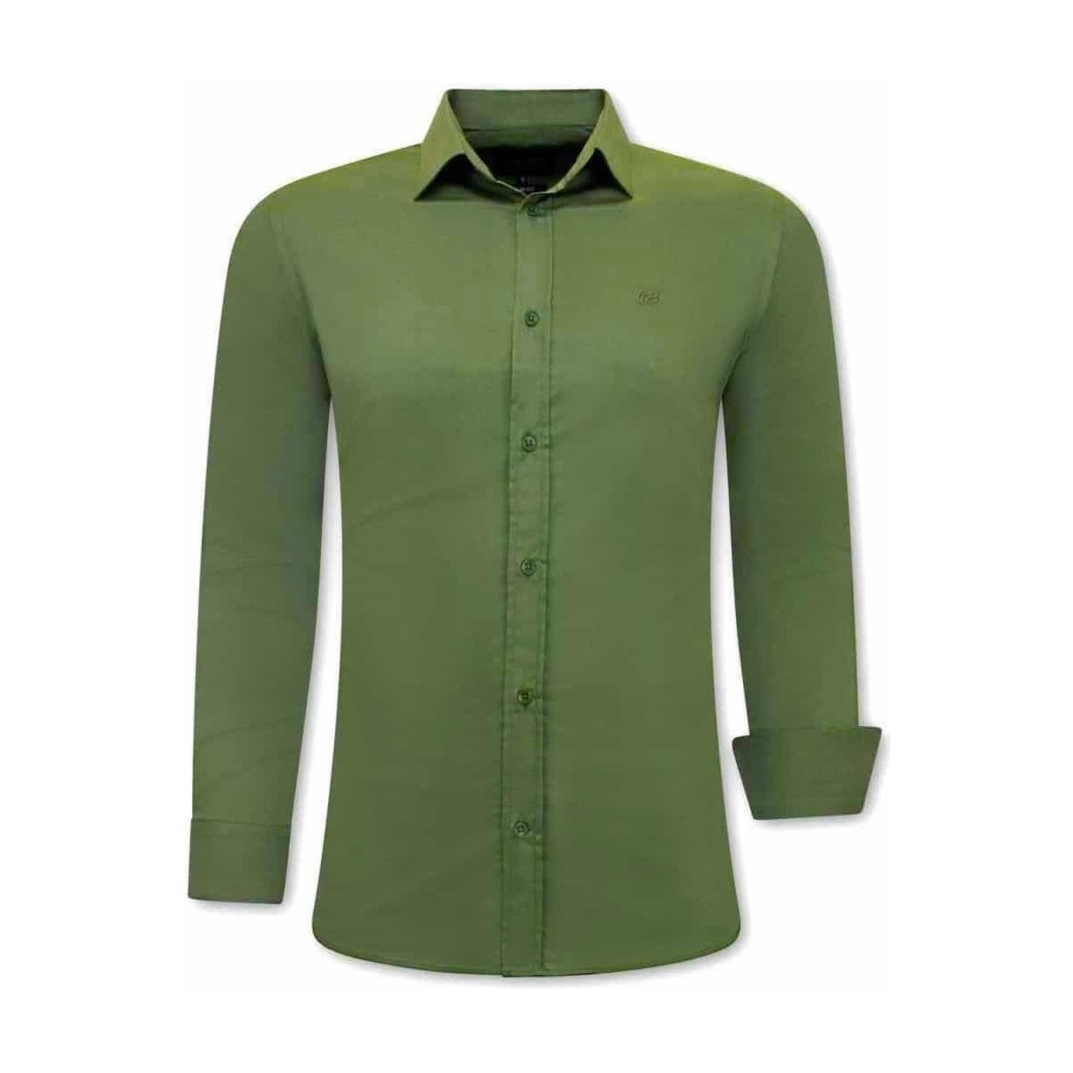 Kleidung Herren Langärmelige Hemden Tony Backer Klassische Slim Grün