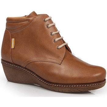 Schuhe Damen Low Boots Calzamedi HEELED SHOES  0711 Braun