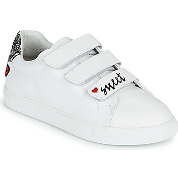 Schuhe Damen Sneaker Low Bons baisers de Paname EDITH SWEET HEART Weiss