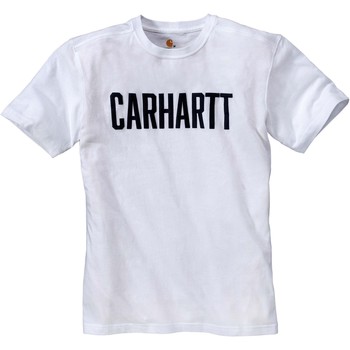 Kleidung T-Shirts Carhartt T-shirt  Block blanc