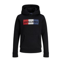 Kleidung Jungen Sweatshirts Jack & Jones JJECORP LOGO PLAY SWEAT Schwarz