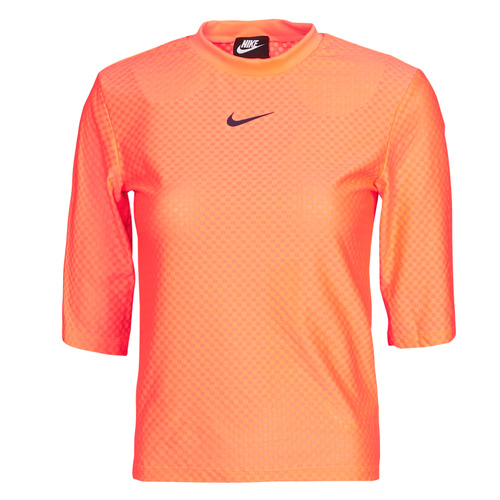Kleidung Damen T-Shirts Nike NSICN CLSH TOP SS MESH Orange