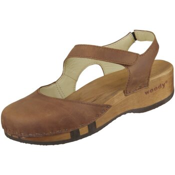 Schuhe Damen Sandalen / Sandaletten Woody Sandaletten NICOLE 16542 Braun