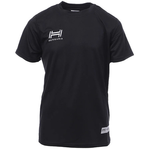 Kleidung Jungen T-Shirts & Poloshirts Hungaria H-15TMJUBA00 Schwarz